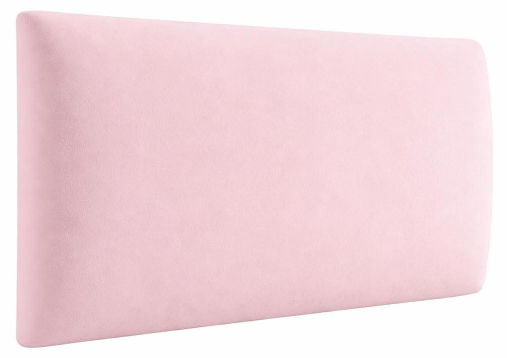 Angelo | Wandkissen - Wandpolster - 3D Wandpaneele Bett - 60x40 cm - Hellrosa - Gepolstert Paneele Wand - RECHTECK