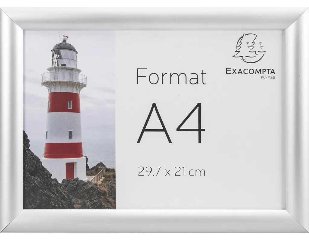 Encadrez Facilement vos Documents A4 Aluminium Argenté - Pack de 5