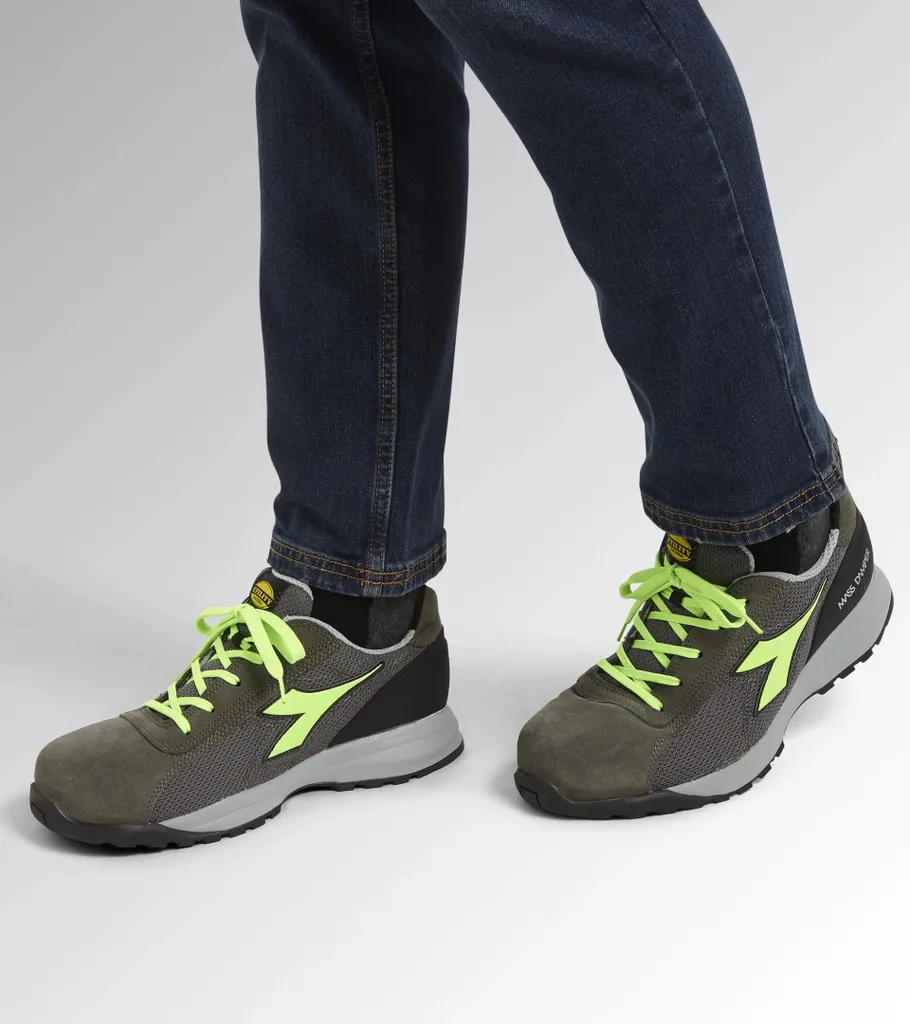 Baskets de Sécurité Diadora Utility MDS Text Low S1P Gris Vert T44 - 2