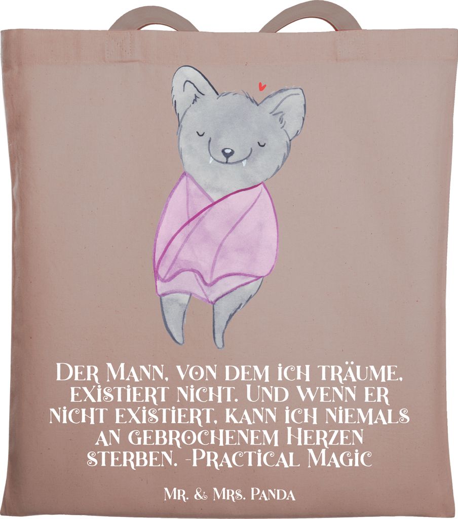 Mr. & Mrs. Panda Tote Bag Halloween Herzschutz - Braun Produktbild 