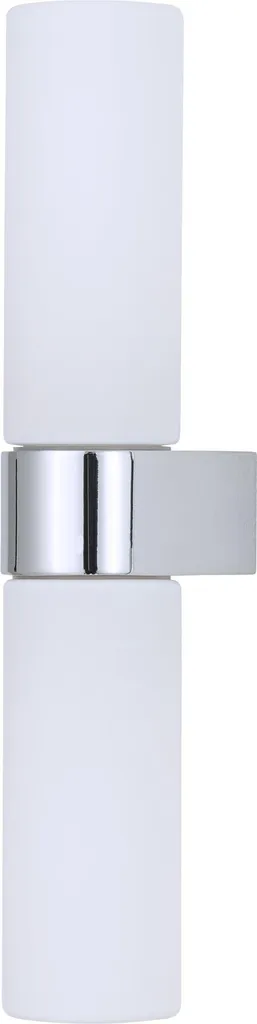 Luminaire mural salle de bain IP44 NATALIE blanc et chrome 29,5 cm G9