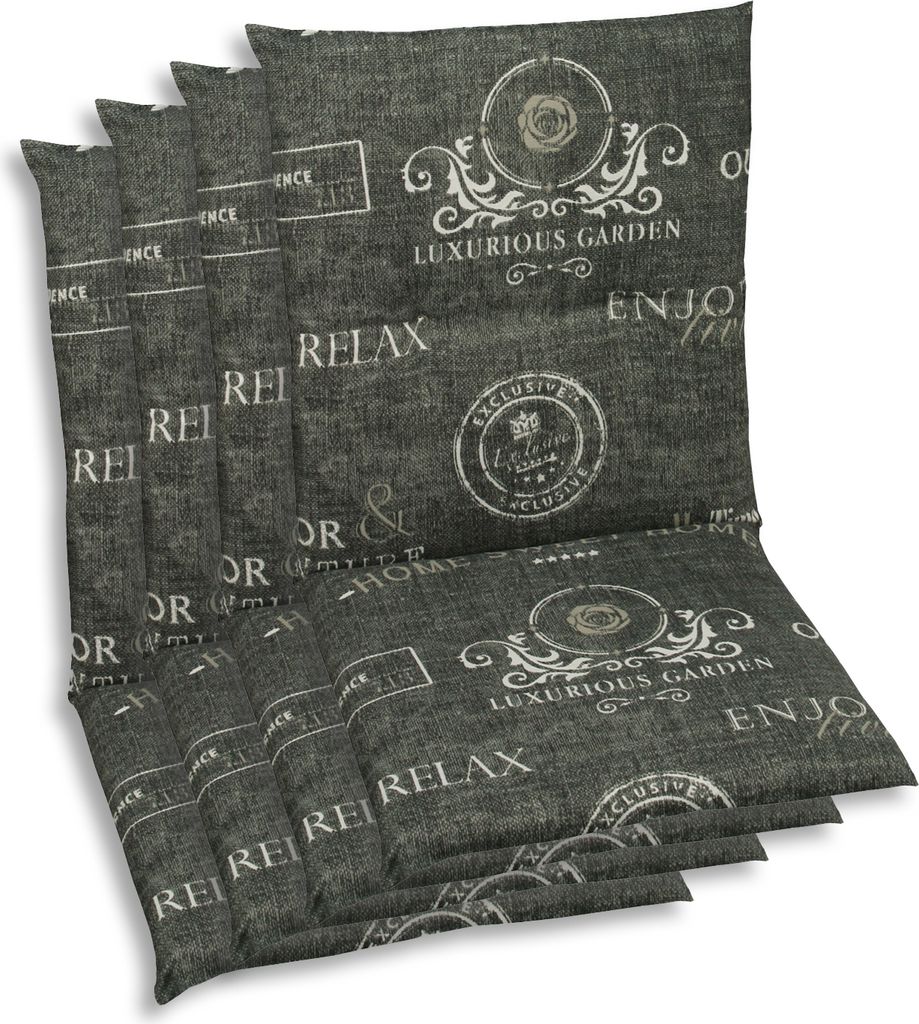 GO-DE Textil, Sesselauflage Niederlehner, 4er Set, Farbe: Produktbild 