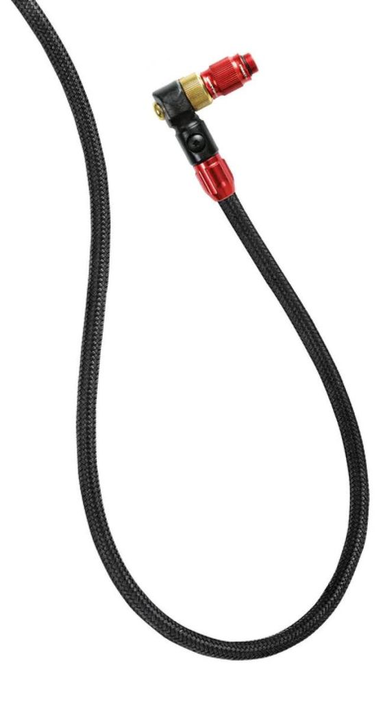 Lezyne ABS-1 Pro Braided Floor Pump Hose Red/Hi Gloss Standpumpe