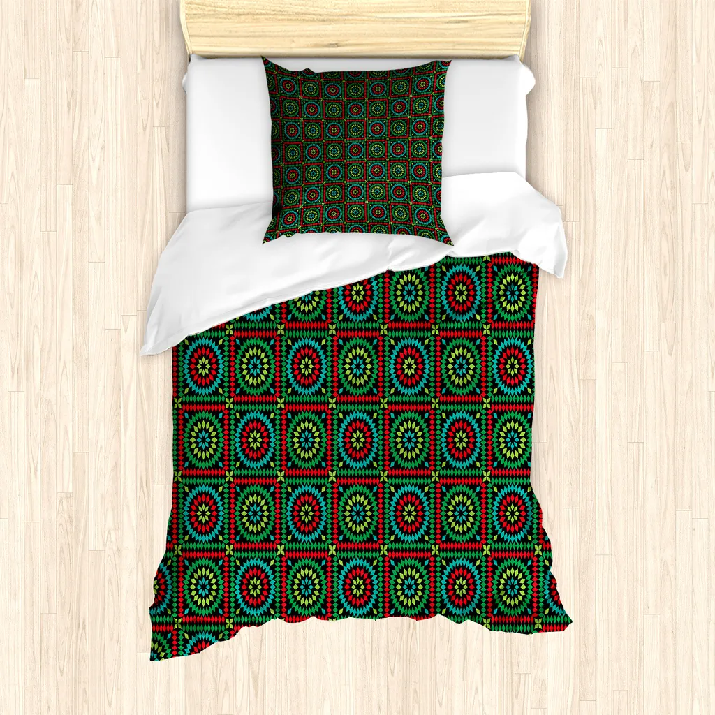 Copripiumino 135x200 Geometrico Afgano ABAKUHAUS | Design Moderno
