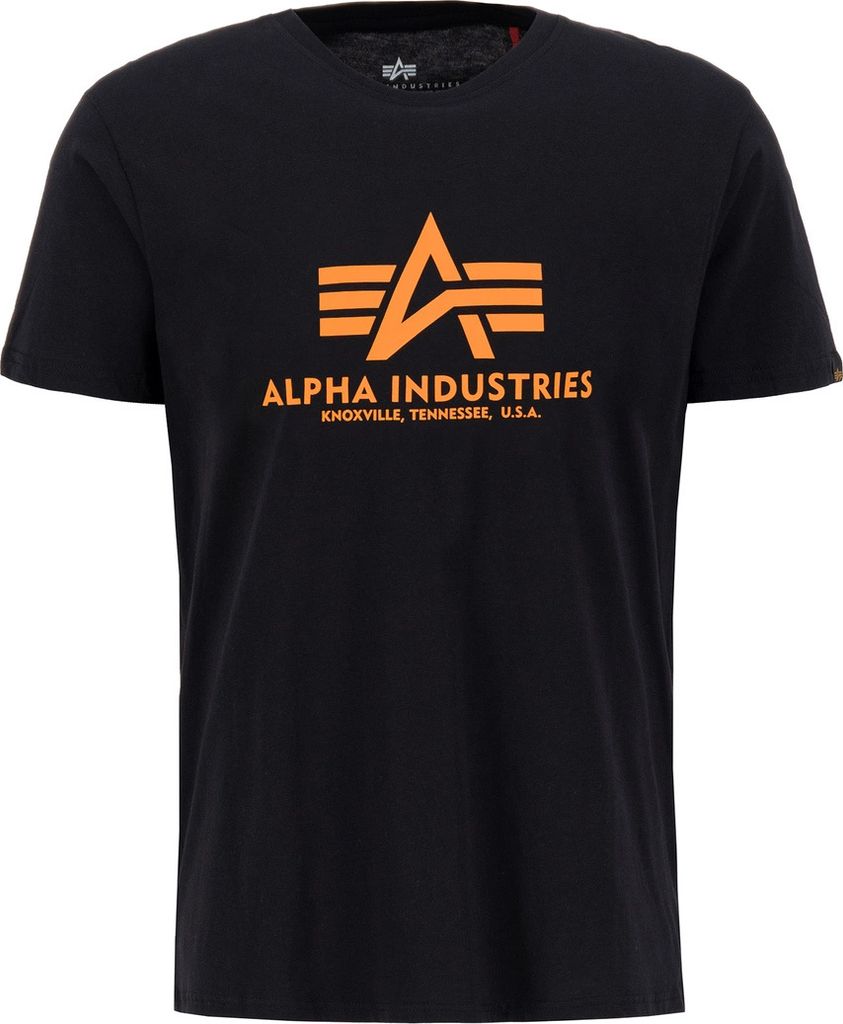 Koszulka męska Alpha Industries Basic T-Shirt Neon Print Zdjęcie produktu 
