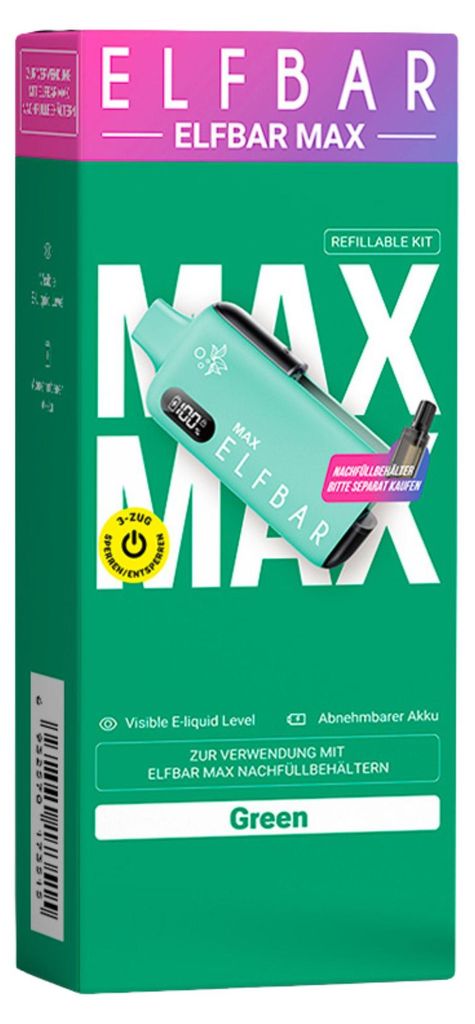ELFBAR MAX Akku Pod Kit - Green Obrázok produktu 
