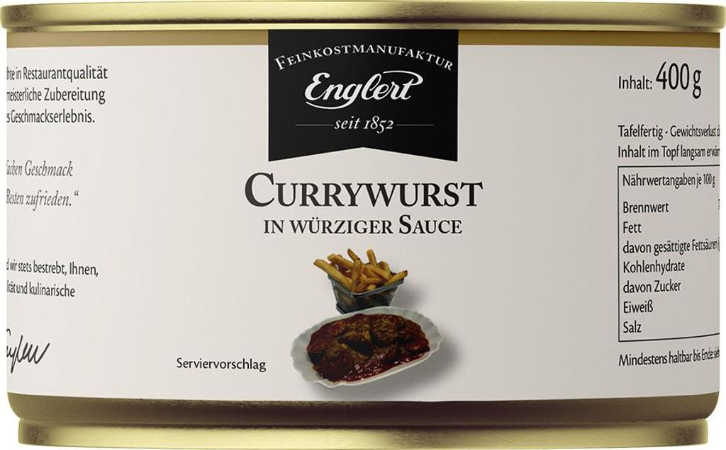 Currywurst für zwei in würziger Sauce Produktbild 
