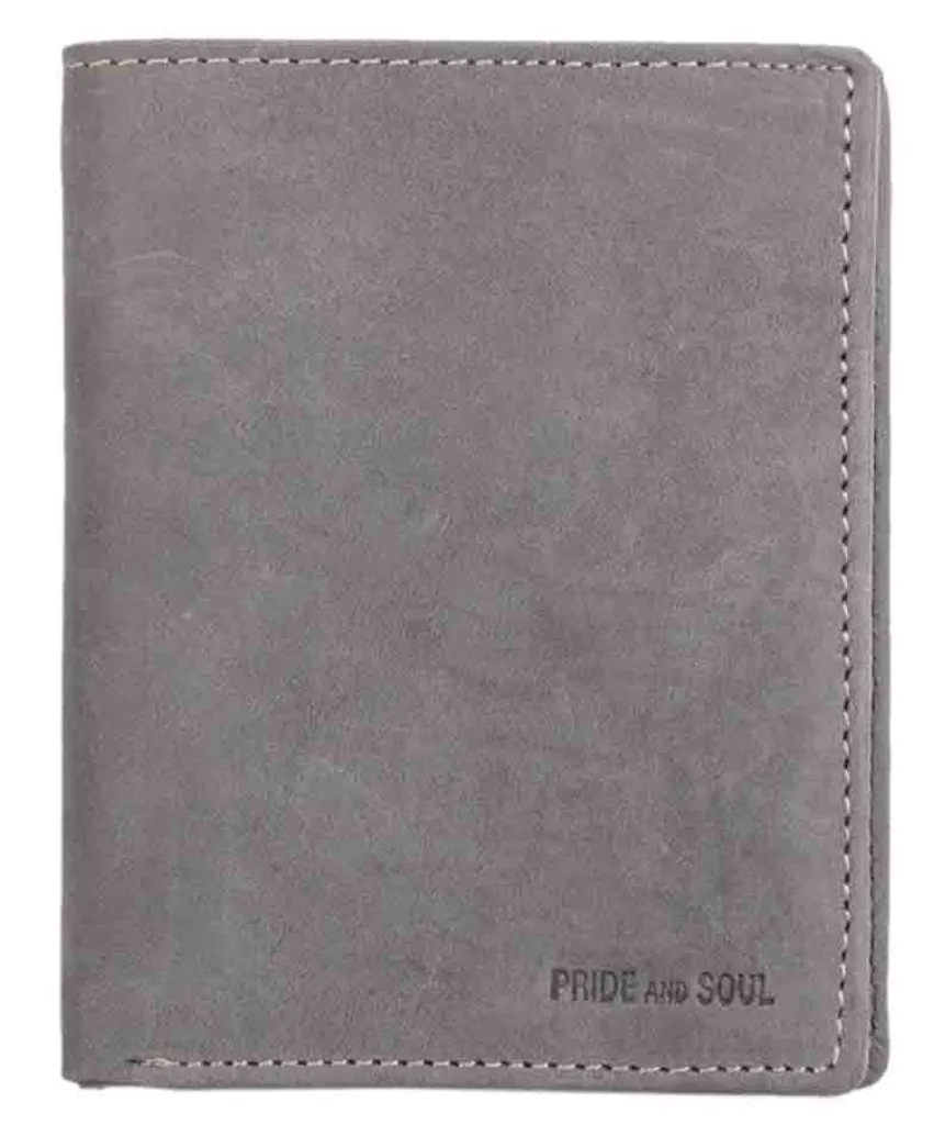 Portafoglio RFID PRIDE&SOUL 47253 in Vera Pelle Grigia | Formato Verticale