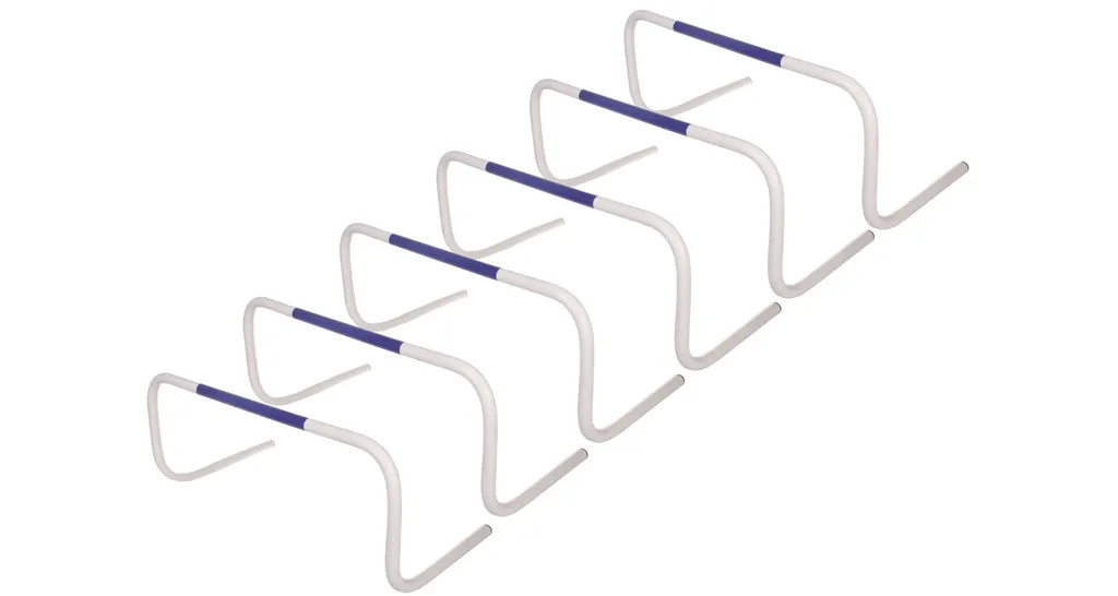 Obstacles de Sport à Retour Automatique 30 cm, Pack de 6 avec Housse