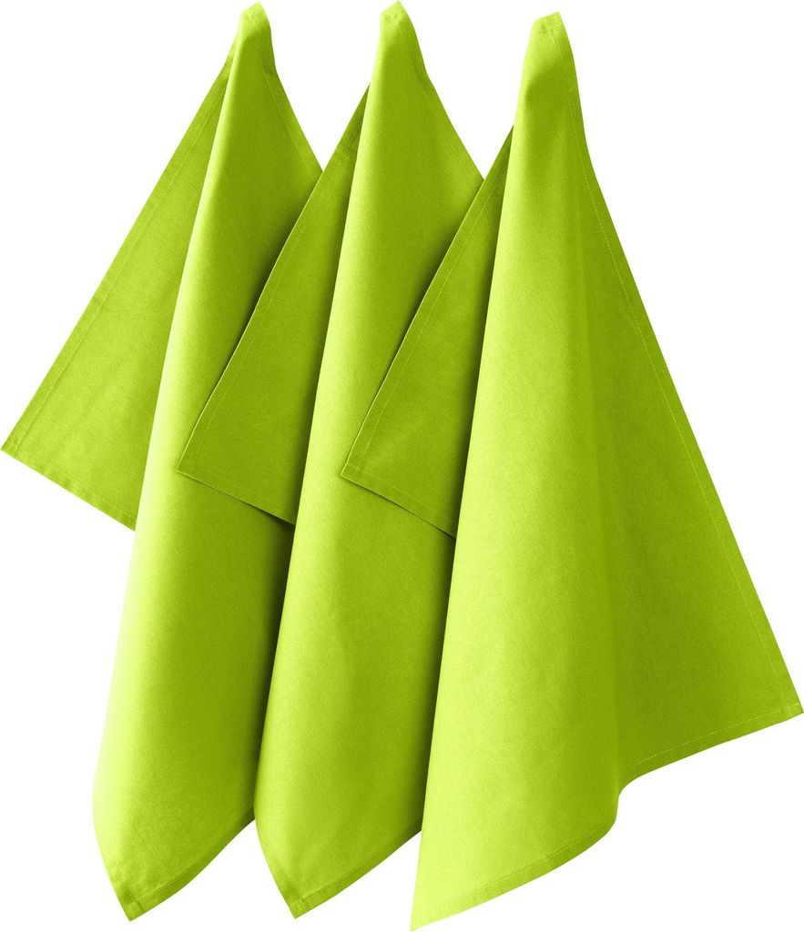 REDBEST Geschirrtuch Seattle" 3er-Pack apfelgrün 50x70 cm"