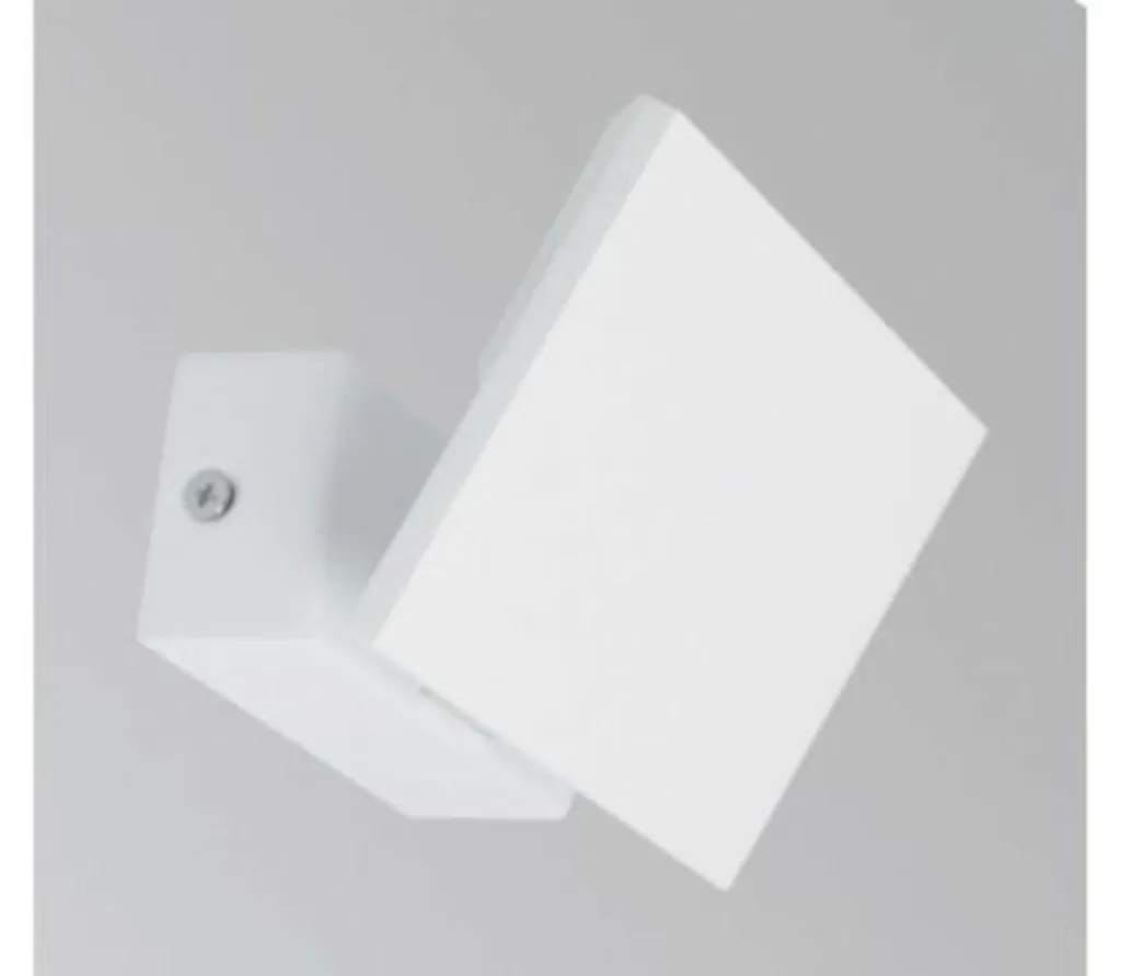 Applique murale design Krom 9020 BPM - Finition blanc mat aluminium
