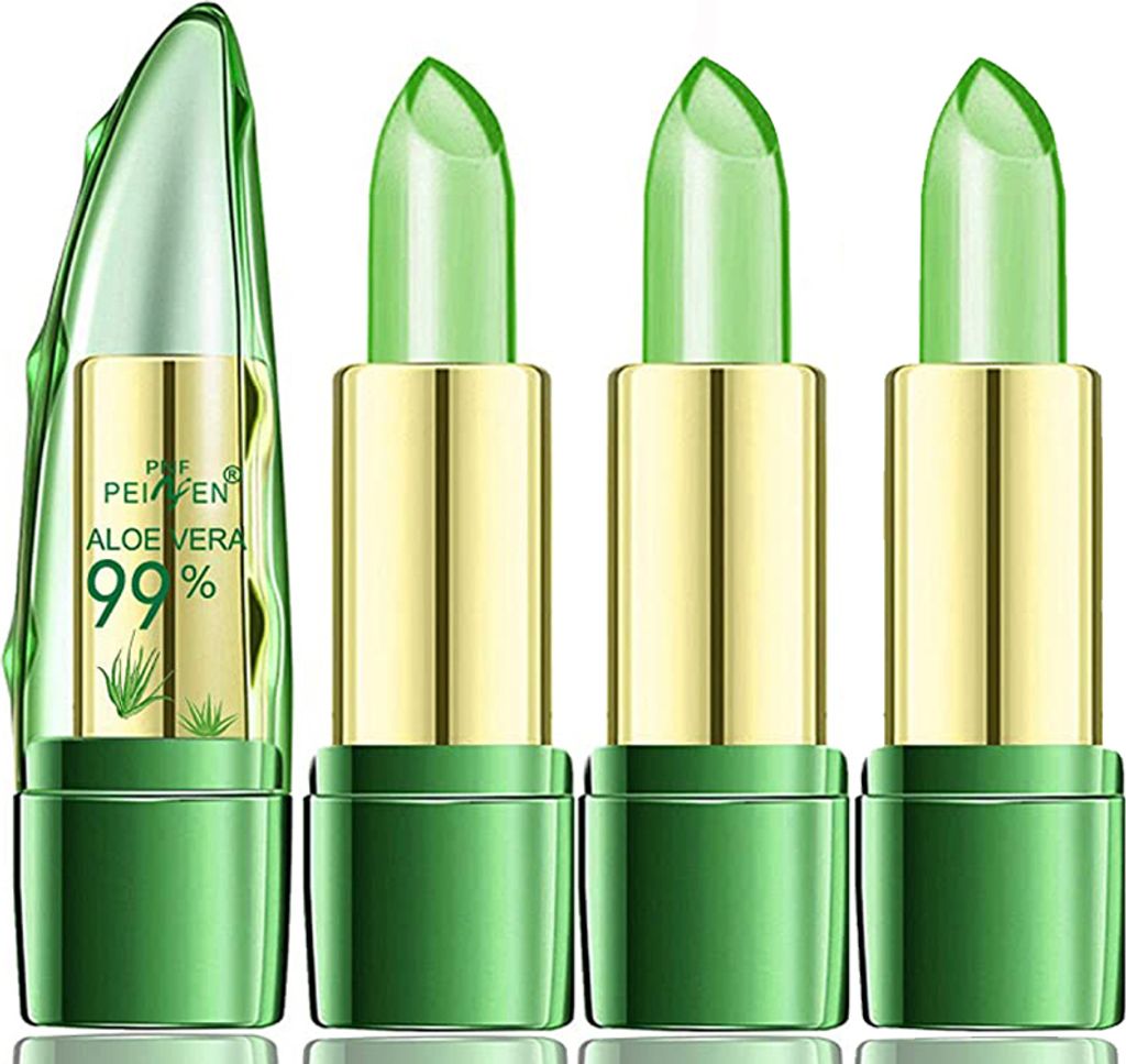 3 Stück Aloe Vera Jelly Lippenstift, Magic Temperature Produktbild