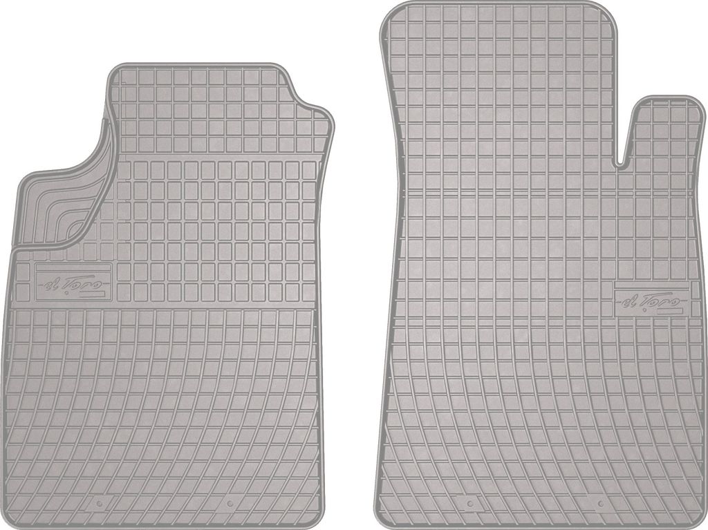 Gummi-Fußmatten für Renault Kangoo I 1997-2008 – Kombi 1. Reihe, Set 2, Befestigung