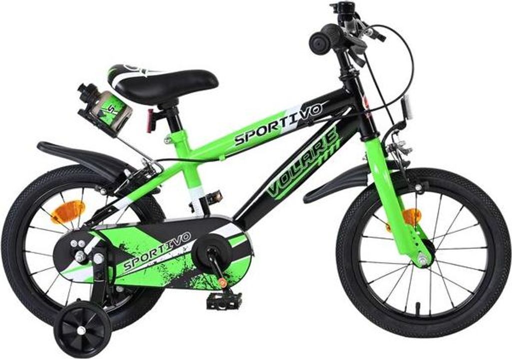 Volare Sportivo Kinderfahrrad - Jungen - 14 Zoll - Grün Produktbild 