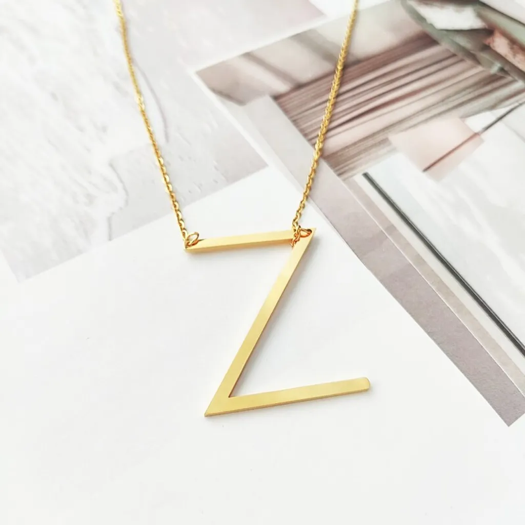 Collana Donna Carla Brenda Lettera Z Oro - Trend Acciaio Chirurgico