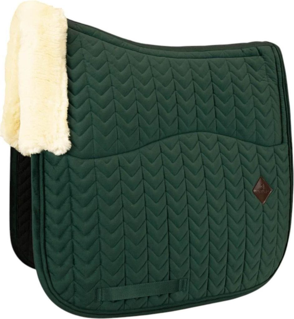 Kentucky Horsewear Dressurschabracke Velvet Skin Friendly Schabracke Dunkelgrün Full