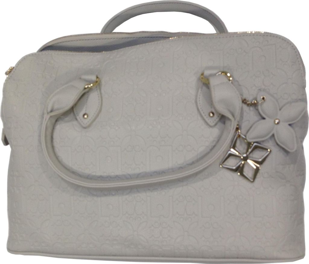 Liu Jo Handtasche Damen Schultertasche Kunstleder Stoff Grau Beige A64020E0027-44500