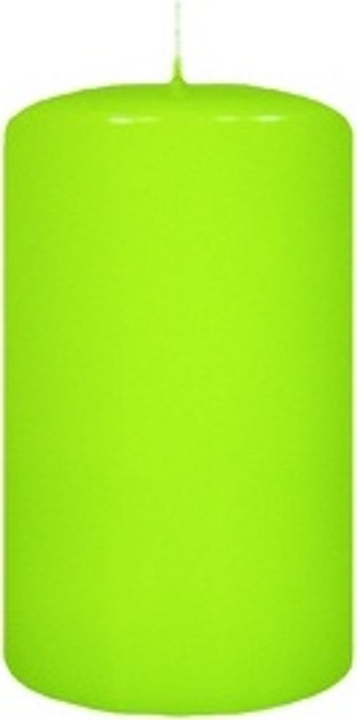 4er Set Oster, Frühling, Stumpenkerzen Lime 8 x Ø 5 cm