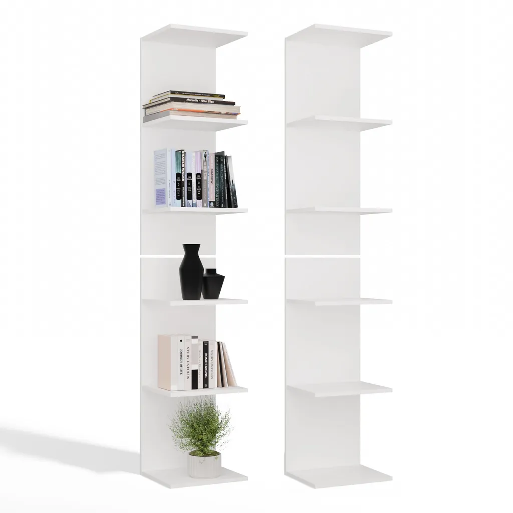 Étagère de rangement blanche 180cm pour éliminer le désordre au bureau