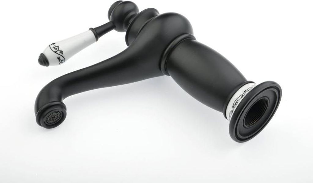 Einzelhandgriff Badezimmerarmatur Waschtischarmatur Ölgerieben Bronze - BL6045B Massives Messing