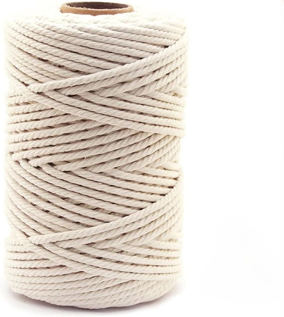 Makramee Garn Baumwolle Schnur zum -5mm×100 m- Faden - 100% Produktbild 