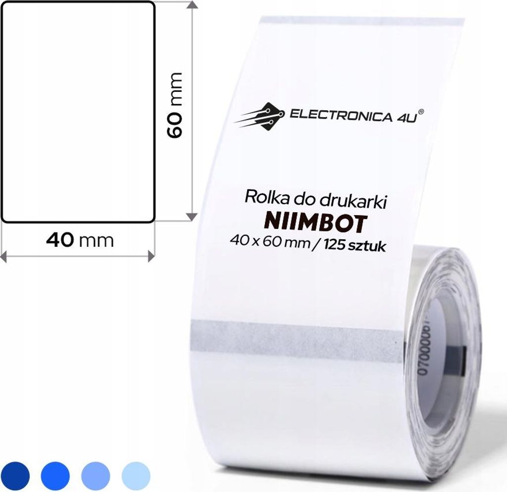 Samolepiace štítky pre Niimbot B21 B1 B4 B3S B31 40x60 Obrázok produktu 