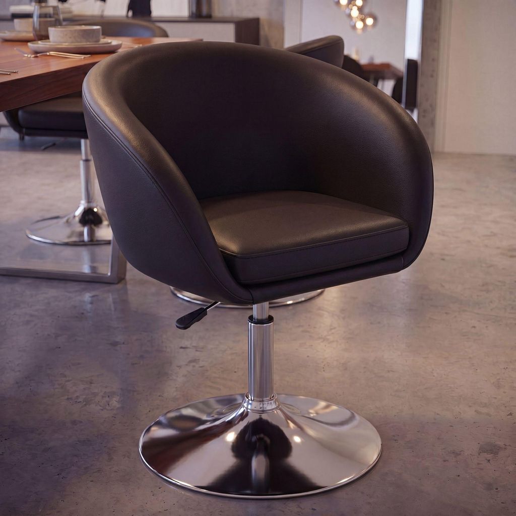 FineBuy Relaxsessel Schwarz Loungesessel Kunstleder Produktbild 