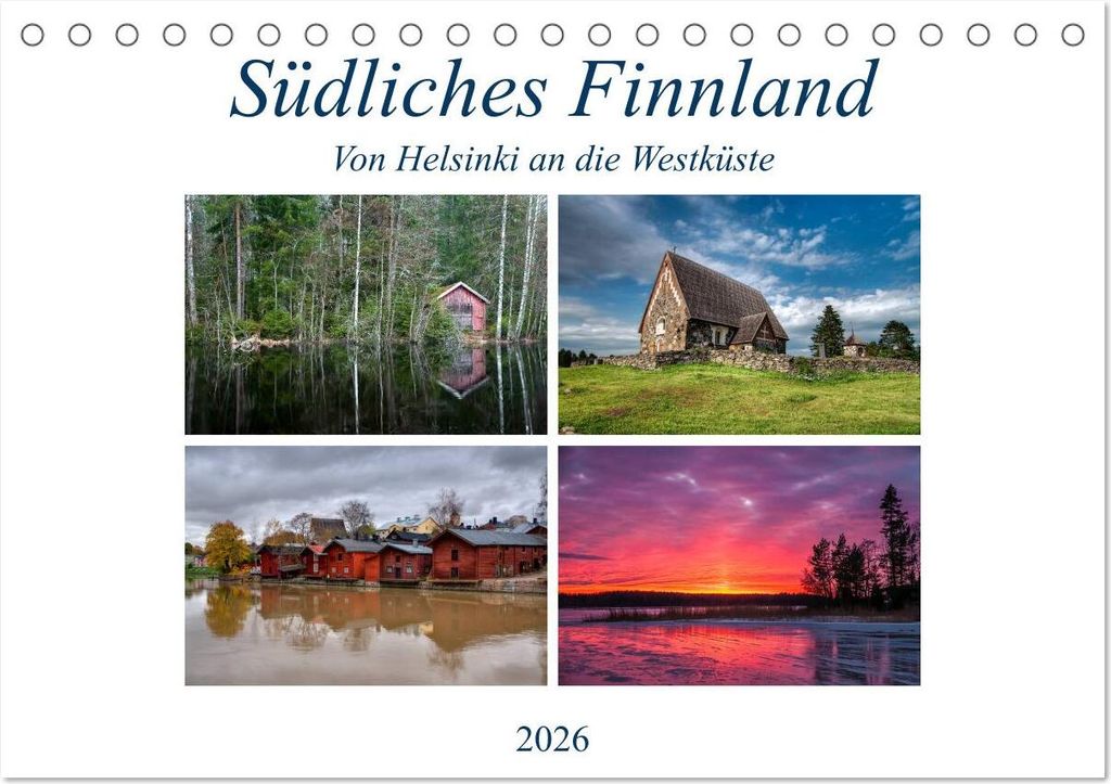 Südliches Finnland (Tischkalender 2026 DIN A5 quer), CALVENDO Monatskalender