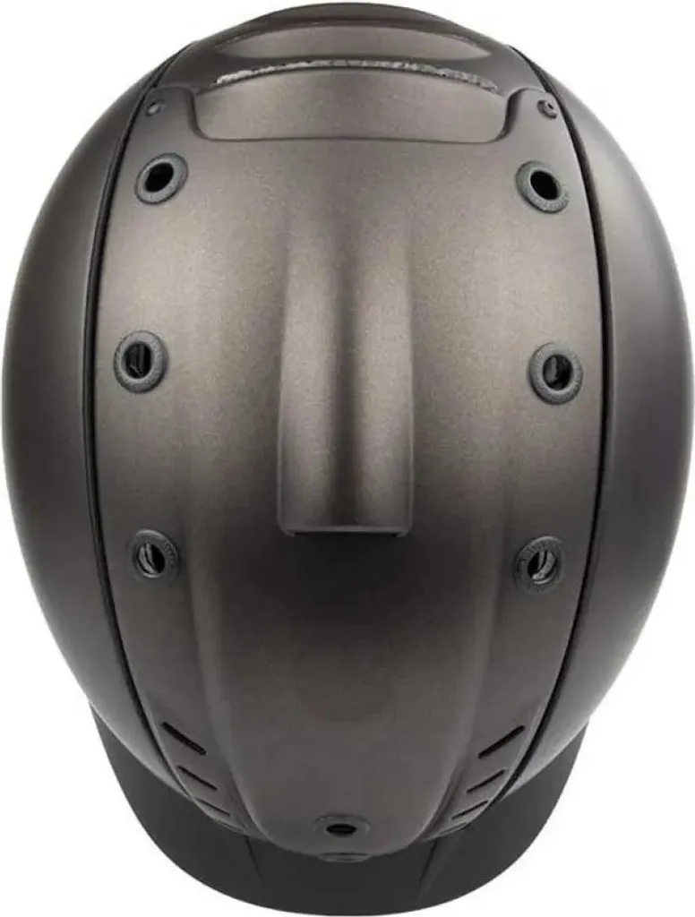 Casque d'équitation ventilé CASTRO marron mat avec ajustement précis - 5