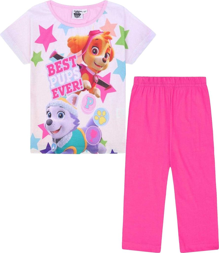 Paw Patrol - "Best Pups Ever" Schlafanzug für Mädchen GF1147 (92) (Pink)