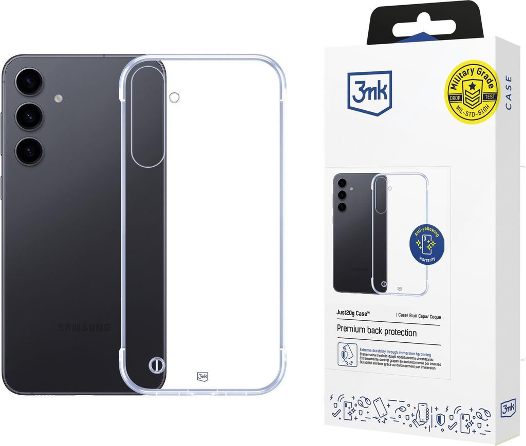 3mk Schutzhülle Just20g Clear Case Cover für Samsung Galaxy S24+ transparent Backcover