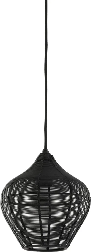 Suspension Noire pour Table à Manger Alvaro en Métal Design E27 40cm