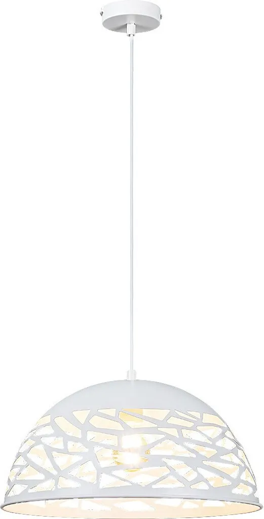 Lampadario Bianco Industriale Rabalux Norena 5085 - Design E27 400mm