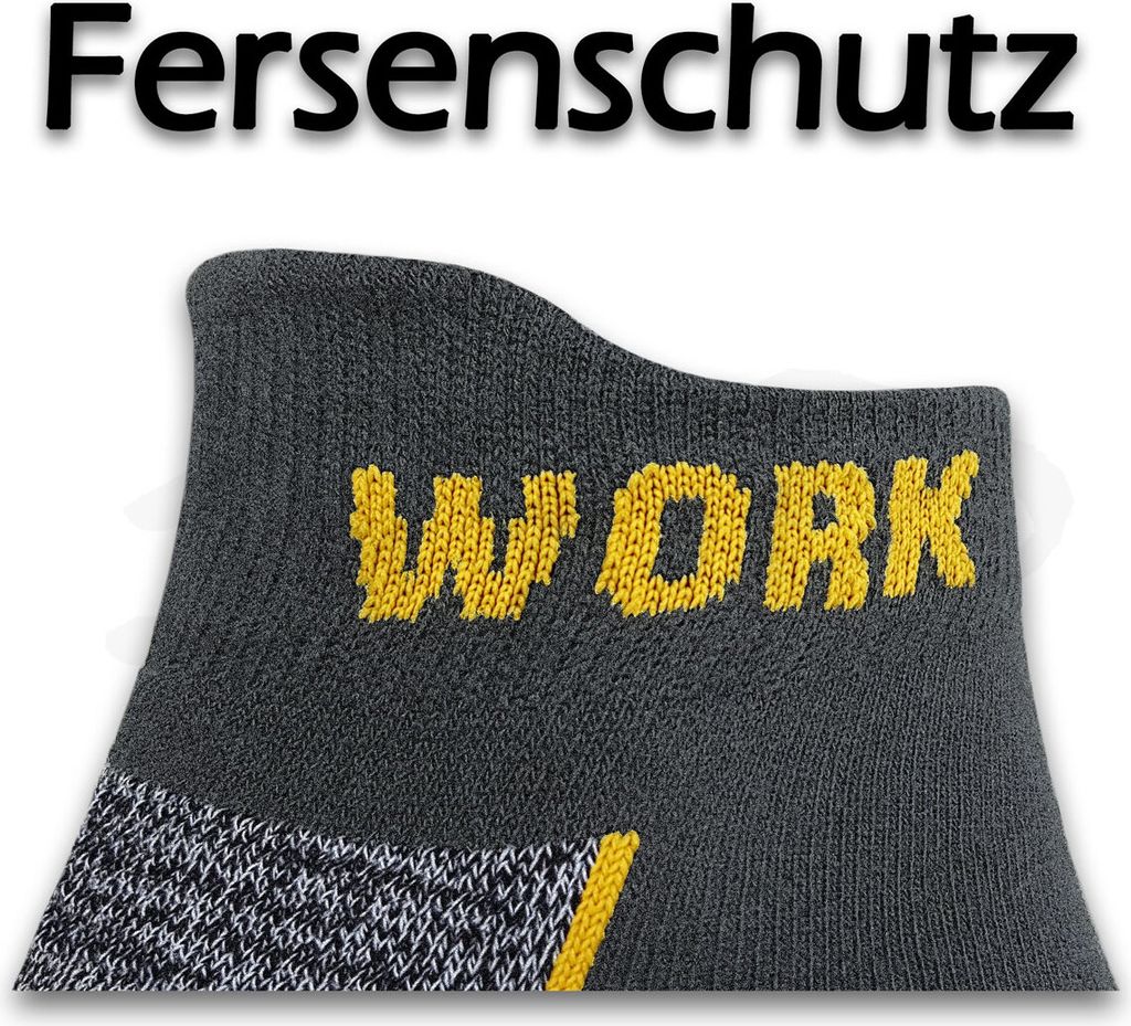 12 Paar WORK SNEAKER SOCKEN ArbeitsSneaker | Größe 43-46 | Produktbild 3