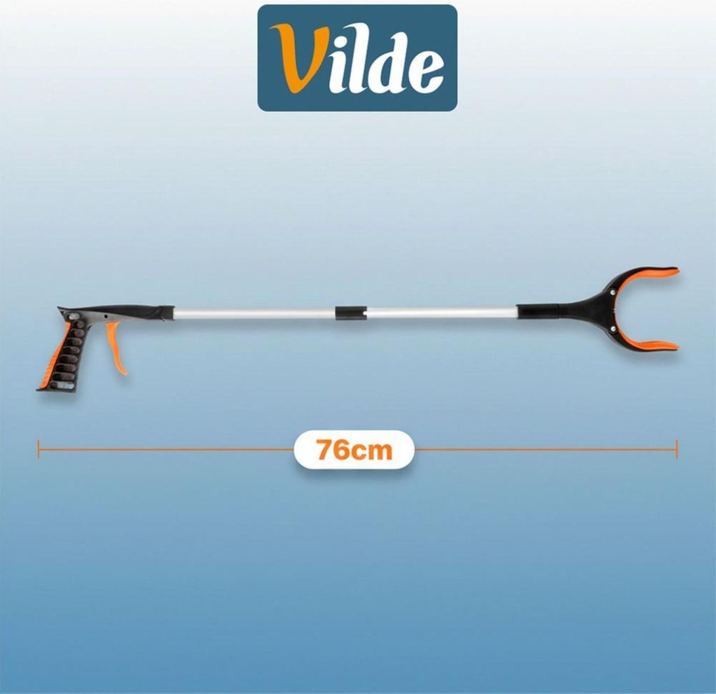 Greifzange für Senioren 81cm Langer Greifarm Aluminium Müllzange Greifzange für Senioren 81cm Langer Greifarm Aluminium Müllzange