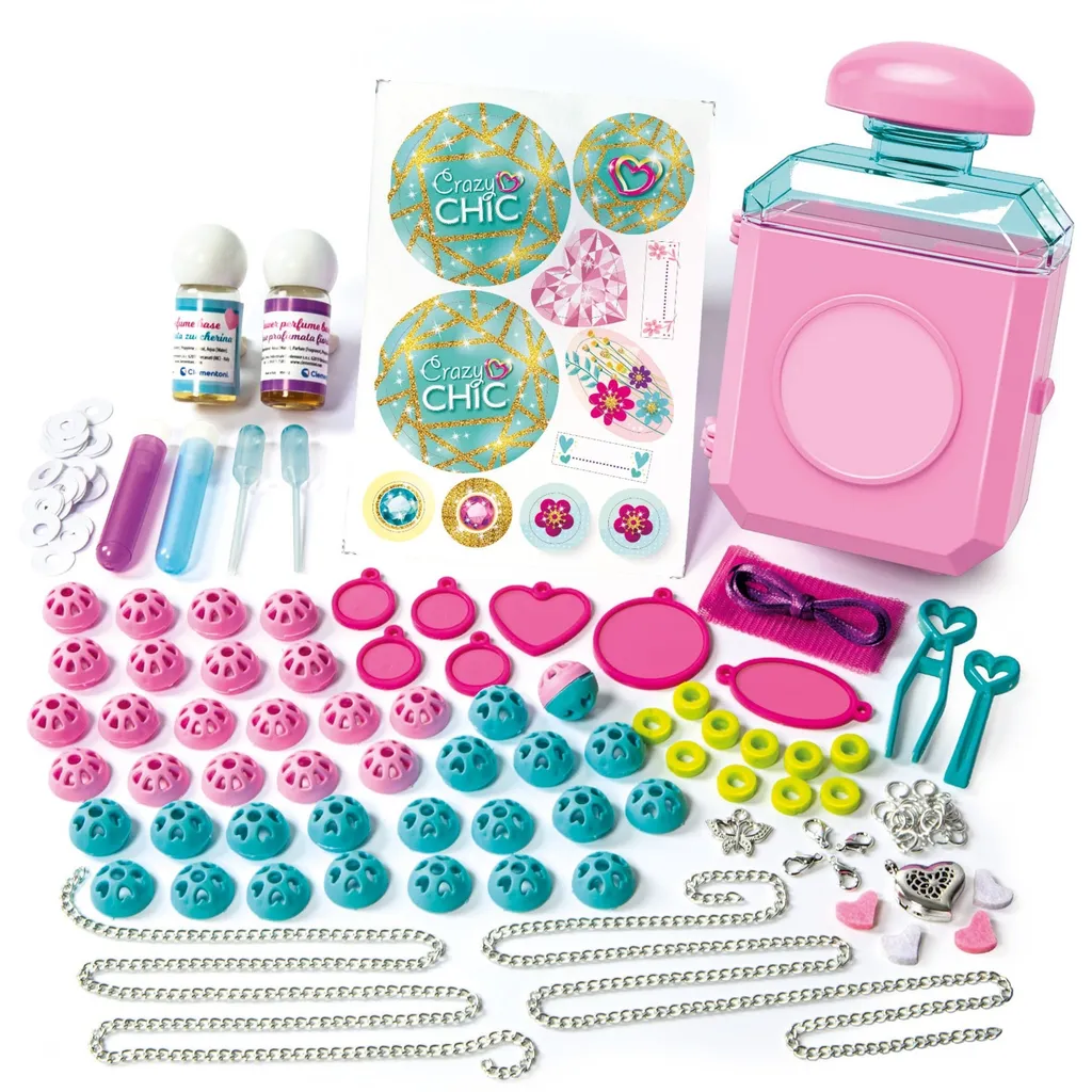 Clementoni Crazy Chic Charms Parfumés - Coffret Création de Bijoux - 7