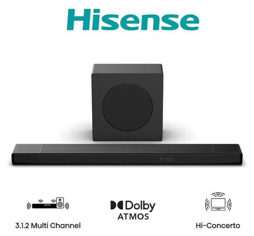 Hisense AX3120Q, 3.1.2 kanály, 440 W, BT, Dolby Atmos, Obrázek produktu 