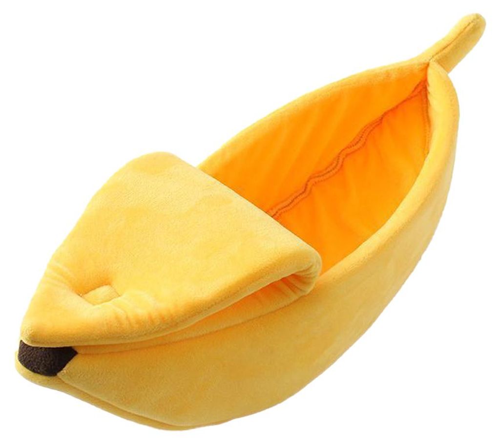 Niedliches Katzennest in Bananenform, Haustierbett, für Welpen, Kätzchen, warmes Hausbett, weiches, warmes Katzenbett für den Winter, schöne He...