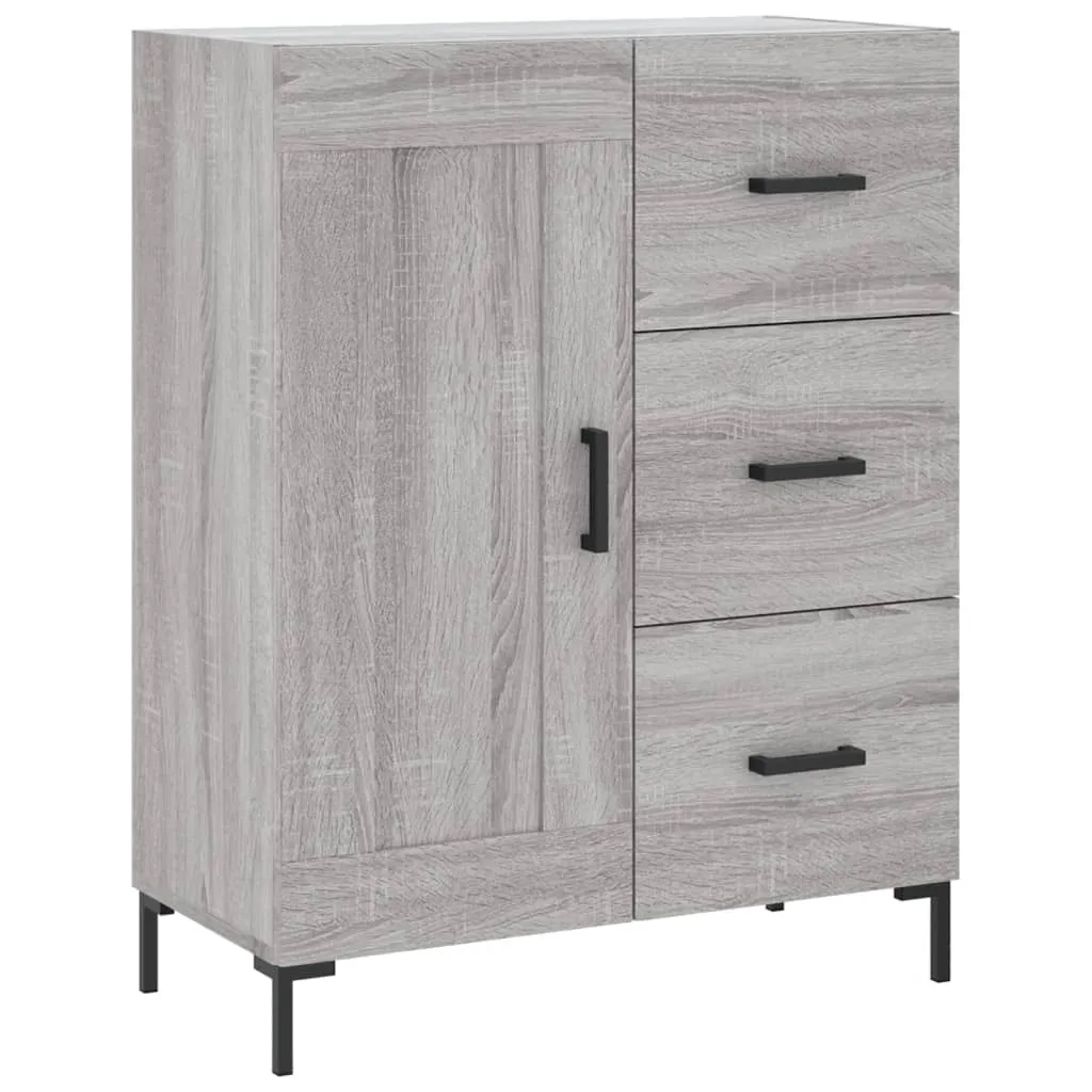 SYFAX™ Credenza Grigio Sonoma 69,5x34x90 cm in Legno Multistrato