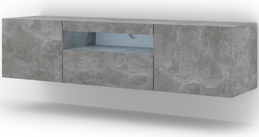 Lowboard TV Schrank AURA 150 cm Hängend oder Stehen Produktbild 