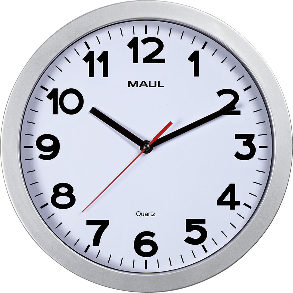 MAUL Horloge murale MAULstep Ø 30 x 5 cm plastique 1 x AA Image du produit 
