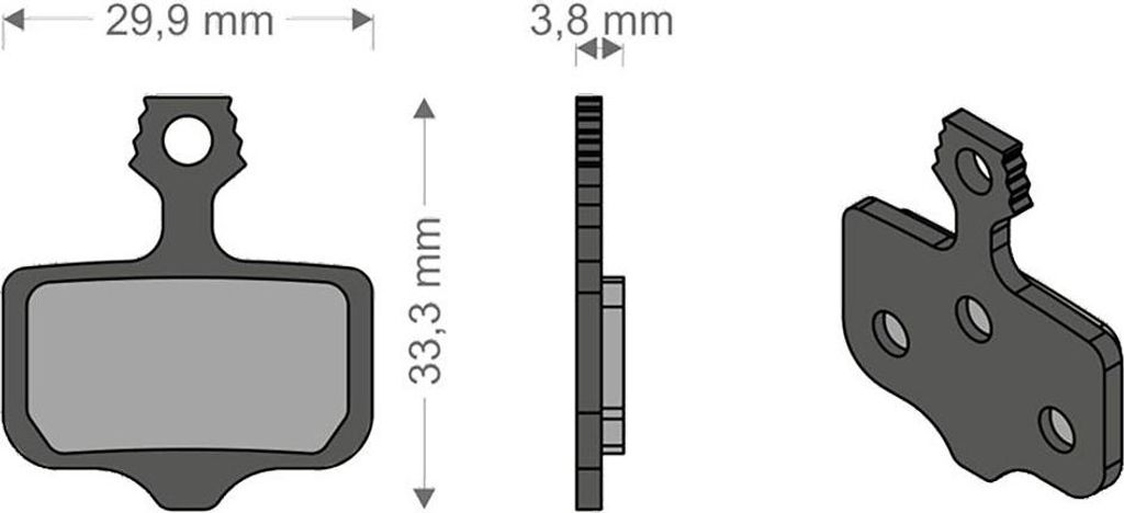 Brenta Ciclo Performance Tech Elixir 9/7/cr/xx/x0/t/tl Avid Scheibenbremsbeläge Silber Silber One Size