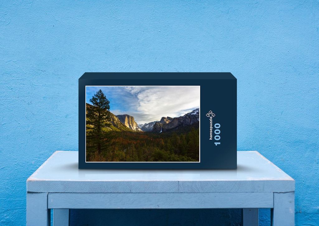 hansepuzzle 23411 - Yosemite Nationalpark Puzzle, 1000 Teile, Natur, 60,0 x 46,0cm mit hochwertiger Aufbewahrung, Kartonbox & Beutel