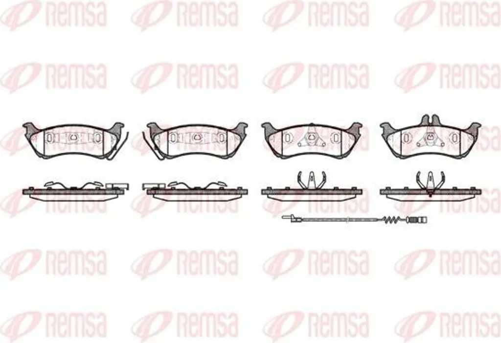 Plaquettes de frein silencieuses et durables pour Mercedes OE 1634200520