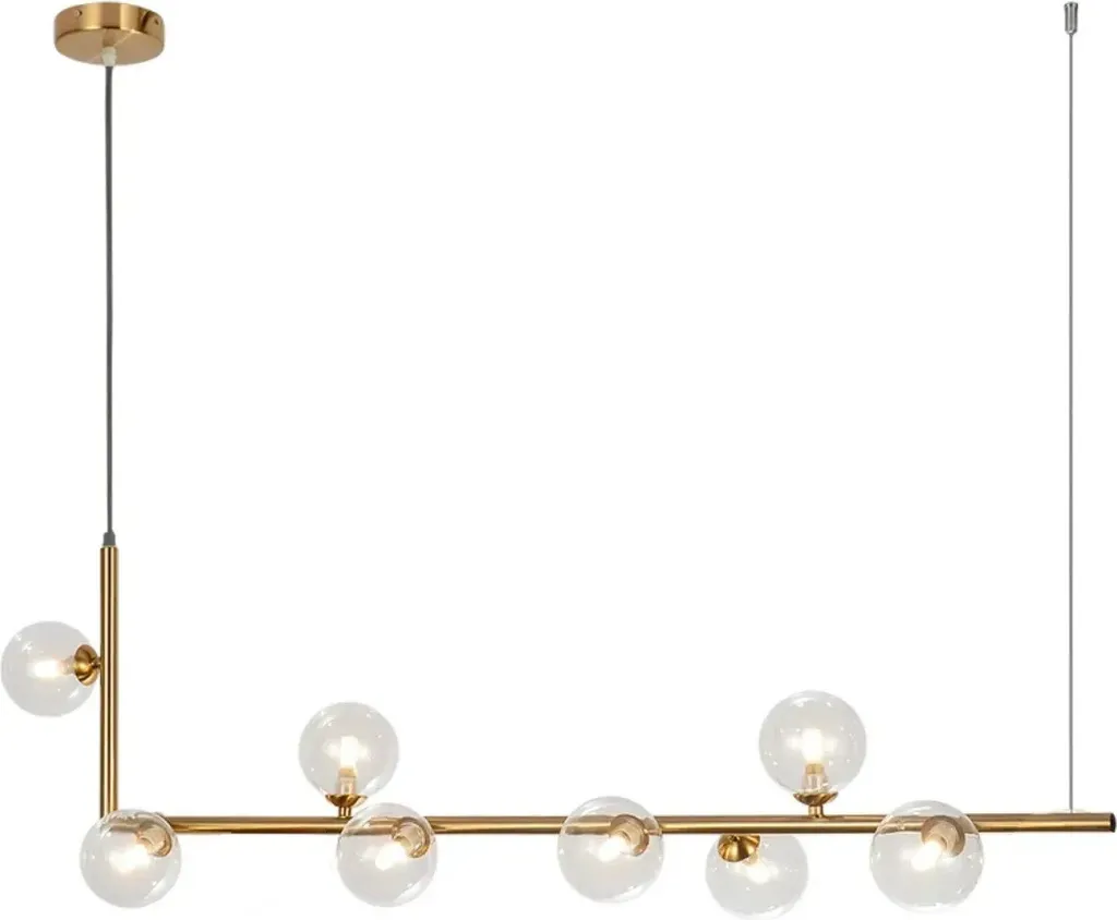 Lampada Sospensione Oro 8 Luci tooLight App615-8Cp Gold Design