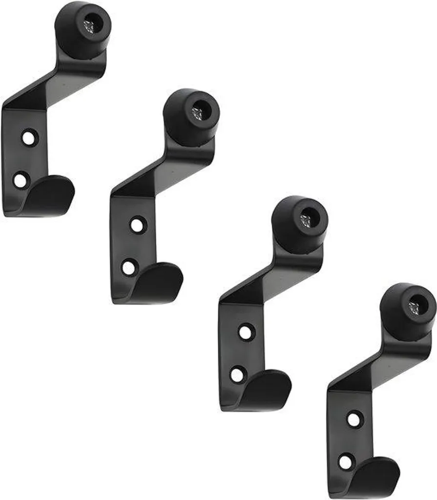 Tire-vis en acier noir - Lot de 4 pièces pour vissage bois et charpente