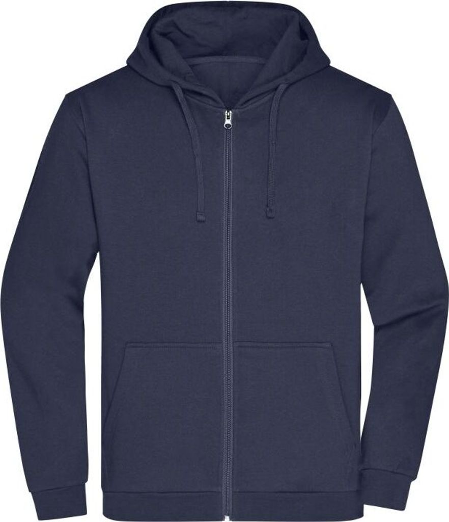 Klassische Sweatjacke mit Kapuze navy, Gr. 5XL