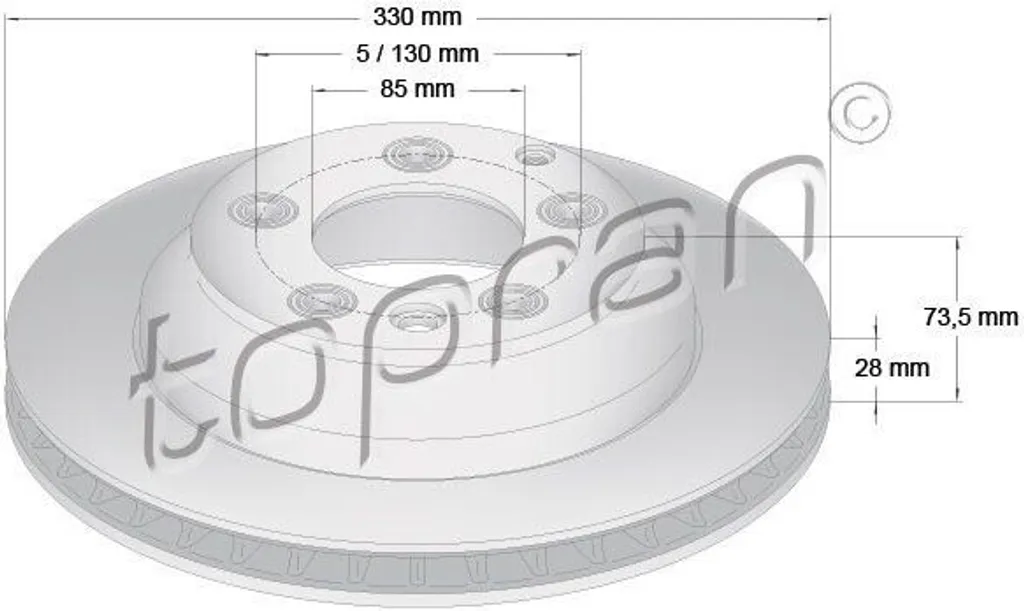 Stopper les vibrations au freinage : Disque arrière Q7 et Cayenne 9PA