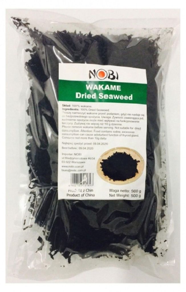 Algues wakame séchées, 500 g, marque Nobi Image du produit 