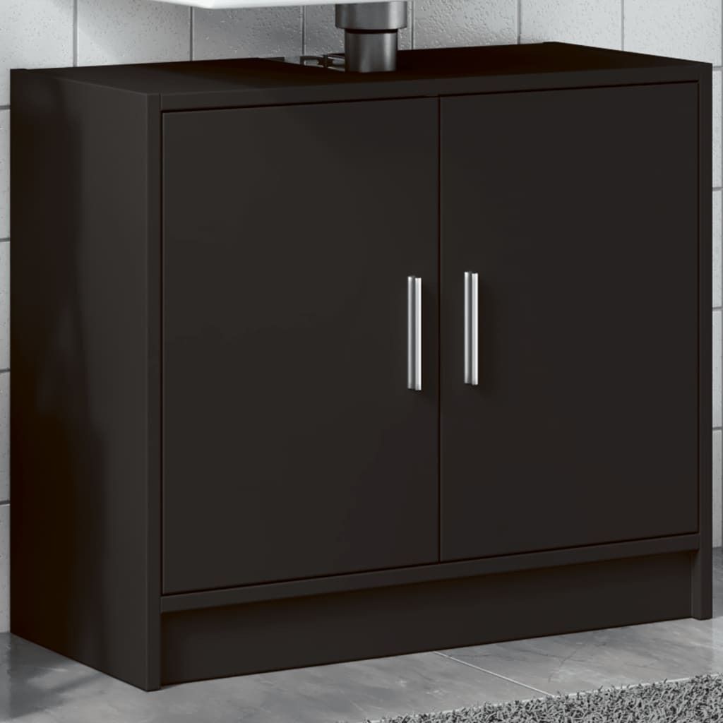 Maison Exclusive - Waschbeckenunterschrank Schwarz 63x29x55 cm Holzwerkstoff